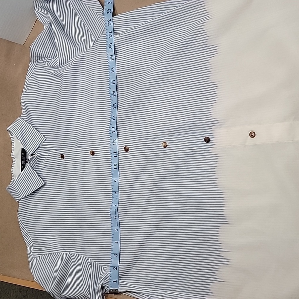 Lafayette 148 New York, Spice Multi Everson Dip-Dye Shirt, Size M, EUC. - Picture 4 of 11